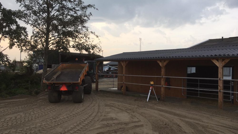 Paarden paddock aanleg Nieuw-vennep